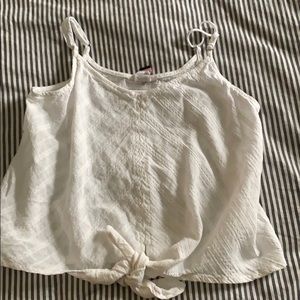 White tie tank top